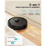 Vexilar Robot Aspirateur Laveur 5000Pa,Cleanova W11 Aspirateur avec Vidange Automatique Poussière,Navigation LiDAR avec Cartogra