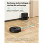 Vexilar Robot Aspirateur Laveur 5000Pa,Cleanova W11 Aspirateur avec Vidange Automatique Poussière,Navigation LiDAR avec Cartogra