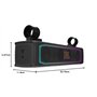 JBL RallyBar Barre de Son Bluetooth Universelle d'extérieur de 21" pour véhicules et Bateaux avec 8 Haut-parleurs étanches, ampl