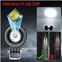 2 pouces led Moto Phares supplémentaires, 12v -24v Phares ronds à LED Phares avant supplémentaires IP68 Spotlights pour moto ATV