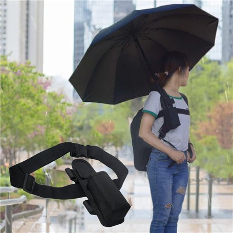 CHOYTONG Sangle de Support de Parapluie Mains Libres pour Sac à Dos