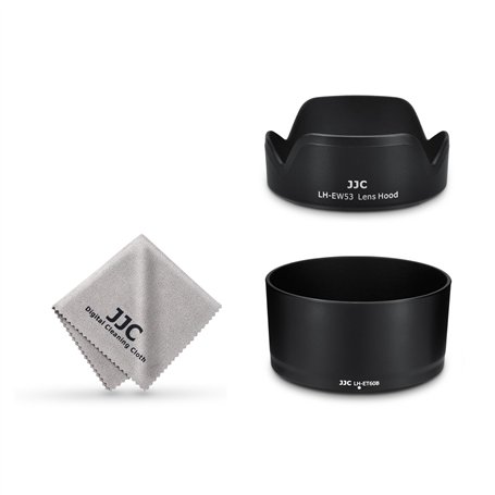 JJC Kit de pare-soleil pour Canon RF-S 55–210 mm F5–7.1 IS STM et Canon EF-M 15–45 mm f/3.5–6.3 IS STM et Canon RF-S 18–45 mm f/