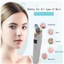 Nettoyeur de pores électrique avec 3 niveaux d'intensité, extracteur de points noirs, blanc-or