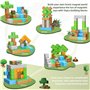 JauniQ Constructions Magnétiques Blocs, STEM Montessori Jouets Magnétiques Sensoriels Cadeaux pour Garçons Filles à partir de 3