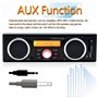 WEPARTICULAR Autoradio avec Bluetooth intégré 2 Haut-parleurs Lecture Audio 1 autoradio Din Lecteur Audio MP3 Bluetooth Mains Li