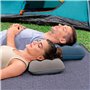 Bestway Oreiller Gonflable de Camping et de Voyage - 42 cm x 26 cm x 10 cm - Gris et Bleu