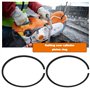 Be In Your Mind 10 Lot Segments de Piston pour Tronçonneuse 50mm X 1,2mm Pièce de Rechange 1128 034 3000 Compatible avec STIHL 0