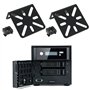 be in your mind 2pcs Kit de Montage en Rack Réglable pour Commutateur Distance de Trou Réglable 13-35 Mm Compatible avec Buffalo