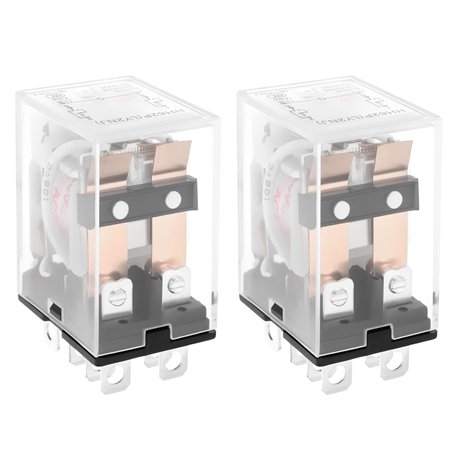 Be In Your Mind Lot de 2 relais de puissance électromagnétiques LY2NJ 220 V 10 A 8 broches pour automatisation industrielle syst