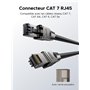 UGREEN Lot de 4 Cat 7 Connecteur RJ45 Ethernet Réseau Embout Fiche 10Gbps Installation sans Outil AWG 22-24