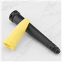 Create idea 2 Pièces Nettoyeur Vapeur Puissance Buse de Remplacement Accessoires de Nettoyage Buse de Fenêtre Noir/jaune Compati