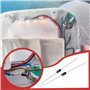 Create idea Lot de 100 Diodes de Redressement Schottky 1N4004 1A 400V DO-41 Diode électronique Au Silicium Adaptée à La Platine 