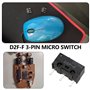 The Lord of the Tools Lot de 4 Micro-interrupteurs 3 Broches D2F-F pour Souris Micro-interrupteurs Micro-interrupteurs pour Sour