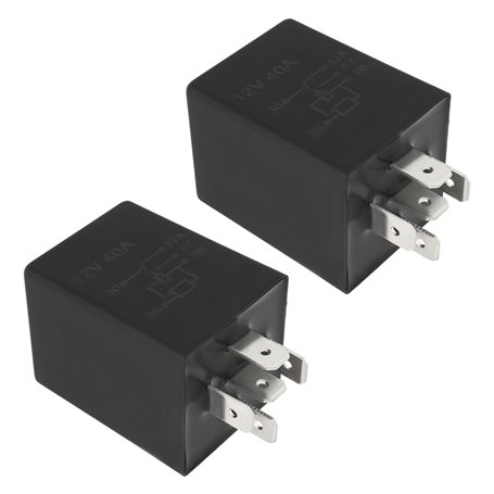 The Lord of the Tools Lot de 2 relais de retard automobile 12 V 40 A 10 s SPDT Relais Commutateur Bougie de préchauffage Relais