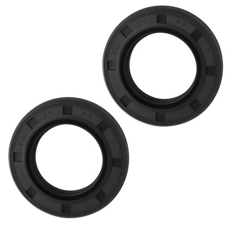 The Lord of the Tools Lot de 2 Joints d'arbre à Huile 25 X 42 X 7 mm en Caoutchouc Nitrile pour Vilebrequins Arbres à Cames Diff