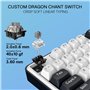 Redragon K689 Clavier de jeu RVB à joint filaire, 104 touches + 4 touches de raccourci supplémentaires Clavier mécanique avec pr