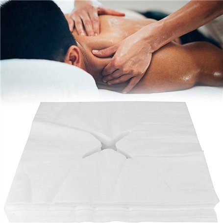 200Pcs Protege Têtière Non Tissé Housses D'appui-tête Jetables pour Table de Massage