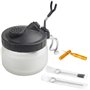 Fengda BD-778 Kit de nettoyage complet pour aérographe comprenant 1 pot de nettoyage avec support