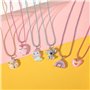 Pinkgarden Licorne et Collier Anneaux 6 Ensembles pour Enfants Petites Filles