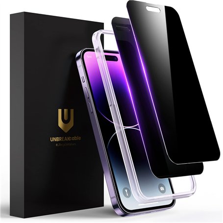 UNBREAKcable Verre Trempé Pour iphone 14 Pro Max Anti Espion 6