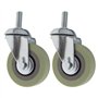 The Lord of the Tools Lot de 2 roulettes omnidirectionnelles universelles avec boulon M12 30 mm pour chaises