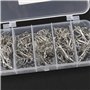 Create Idea Boîte de 100 hameçons aiguisés Taille 2/4/6/8/10 hameçons avec boîte de Rangement