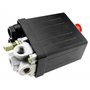 Create idea Commutateur de compresseur d'air monophasé 175 PSI 15 A + 3 bouchons d'obturation 1/4 BSP