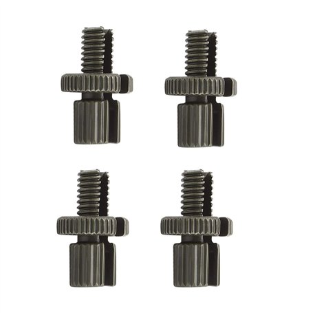 Lot de 4 vis de réglage pour fourche de moto M8 28 mm Filetage Levier avant Support de rétroviseur Poignée fil pour accessoires