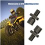 Lot de 4 vis de réglage pour fourche de moto M8 28 mm Filetage Levier avant Support de rétroviseur Poignée fil pour accessoires 