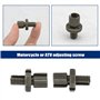 Lot de 4 vis de réglage pour fourche de moto M8 28 mm Filetage Levier avant Support de rétroviseur Poignée fil pour accessoires 