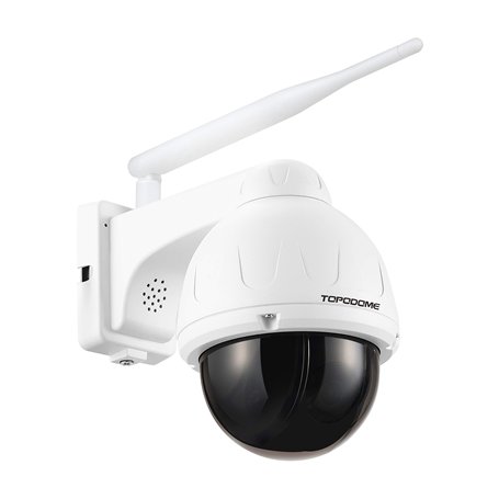 Topodome Caméra de sécurité extérieure avec LED Infrarouge Invisible