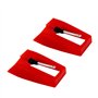 Luter 2 Pièces Tourne Disque Aiguille Tourne Disque Aiguilles Tourne-Disque Stylet Remplacement Saphir Diamant Platine Vinyle po