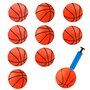 AIEX 10 Pcs 10cm Mini Ballons de Basket Gonflables