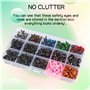 DERAYEE 560pcs Yeux de Sécurité Amigurumi en Plastique Coloré et Nez pour Amigurumi Crochet Artisanat Poupée Animaux et Ours en 