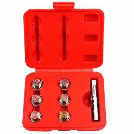 BestsQ M13x1.5MM Bouchon de vidange d'huile Kit de réparation de Filetage de Robinet Vis de Carter d'huile Outil de rechapage