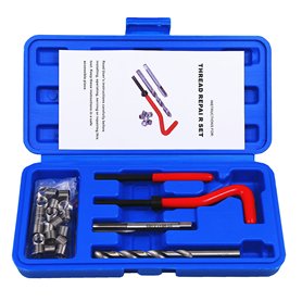 BestsQ kit de réparation de Filetage de Type Helicoil 25 pièces M8x1.0MM