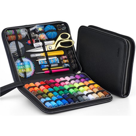 Kit de Couture Professionnel 249 Pièces - Pour Adultes Débutants et Voyage - Réparation d'Urgence