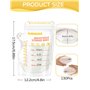 BURNNOVE Sachet Conservation Lait Maternelle 250ml Lot de 130 Sac Congelation Lait Maternelle sans BPA Pré-stérilisés Sac de Sto