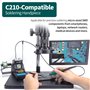 YIHUA 982-III Kit de station de soudage de précision compatible avec C210 - Livré avec 3 embouts de fer à souder C210, fil à sou