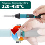 YIHUA 947-IX Kit Fer à Souder Électronique avec Température Réglable 220~480°C, Bouton d'Allumage Fer à Souder Électrique Tempér