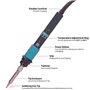 YIHUA 947-IX Kit Fer à Souder Électronique avec Température Réglable 220~480°C, Bouton d'Allumage Fer à Souder Électrique Tempér