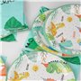 32 Pièces de Décoration D'anniversaire Dinosaures – 16 Serviettes en Papier et 16