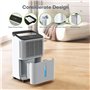 CONOPUPlus Deshumidificateur d air 16L/jour, Déshumidificateur de Chambre Ultra-silencieux, Contrôle Central Intelligent, Mode A