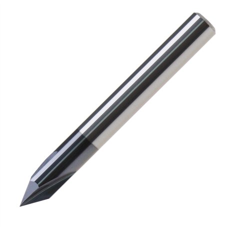 The Lord of the Tools Fraise à chanfreiner 3 cannelures 60 degrés Tige 6 mm Revêtement TiAlN Solide en carbure de tungstène pour