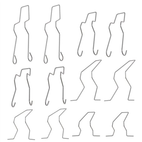 The Lord of the Tools 12pcs Pinces à Ressort de Retenue d'ampoule Phare pour Ampoules H1 H3 H4 H7 Feux de Croisement Pinces de S