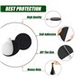 SULOLI 140pcs Patins pour Meubles，3 Tailles Patins en Feutre Noir Auto-Adhésifs Protecteur de Sol Tampon Feutre，Patins Feutre po