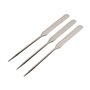 3pcs Spatule de Maquillage de Mélange Cosmétique D'acier Inoxydable, Outil de Spatule de Tige D'agitation D'art D'ongle pour L'u
