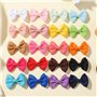 Jollybows Lot de 40 mini barrettes à cheveux en ruban gros-grain de 4,5 cm pour bébé fille