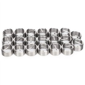 Lot de 20 Inserts Filetés Filetés Kit de Manchons de Réparation de Filetage M12 X 1