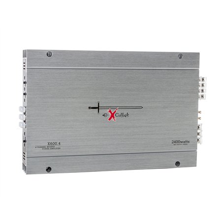 Excalibur X600.4 - Amplificateur Audio Voiture De Puissance 4 Canaux- Autoradio Ampli HiFi Stéréo 4 x 600 Watt ou 2X 180 Watt RM